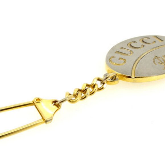 Authentic Gucci key ring Key holder Silver Gold Woman - Picture 2 of 5